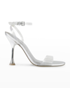 Marc Fisher Ltd Calisty Ankle-strap Sandals In Silver