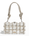 Cult Gaia Bess Caged Embellished Box Shoulder Bag