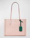 Kate Spade Medium Calf Leather Tote Bag In French Rose