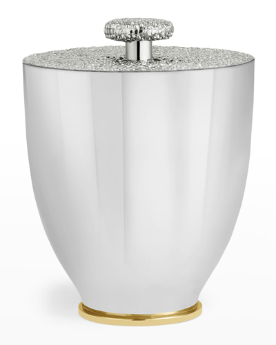 Michael Aram Shagreen Ice Bucket In Silver