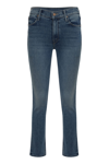 MOTHER THE MID RISE DAZZER ANKLE STRAIGHT LEG JEANS