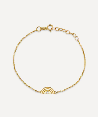 Andrea Fohrman 14ct Gold Mini Rainbow Charm Bracelet