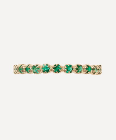 Pascale Monvoisin 9ct Gold Ava No 2 Emerald Eternity Stacking Ring