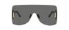 Loewe Anagram Nylon Shield Sunglasses In Grey