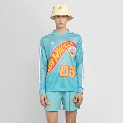 Adidas Originals Originals By Sean Wotherspoon X Hot Wheels Mesh Long-sleeve Shirt In Blue