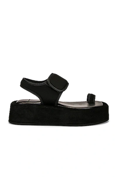Wardrobe.nyc Platform Sandal In Black