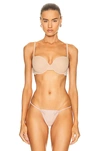 La Perla Souple Lace-trimmed Stretch Cotton-blend Jersey Contour Bra In Nude