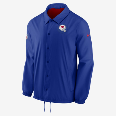Nike Men's Coaches (nfl Buffalo Bills) Jacket In Blue