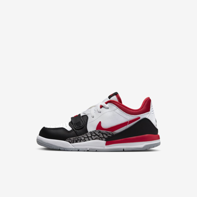 Jordan Air  Legacy 312 Low Little Kids' Shoes In White,black,wolf Grey,fire Red
