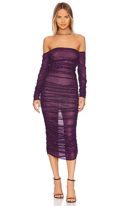 Bronx And Banco Maya Midi Dress In Purple