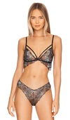 Cosabella Paradiso Floral Lace Bralette In Shades Of Grey