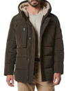 Marc New York Men's Yarmouth Faux Fur Hood Puffer Jacket In Jungle