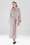 Natori Plush Sherpa Wrap Robe In Cypress Green