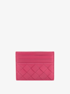 Bottega Veneta Card Holder In Pink