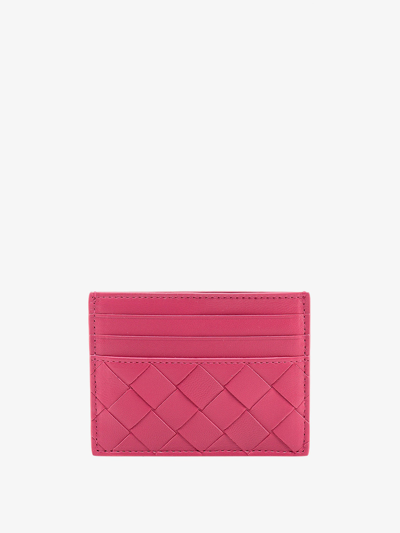 Bottega Veneta Card Holder In Pink