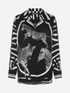 Dolce & Gabbana Zebra-print Silk Shirt