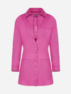 Jacquemus Baunhilha Layered Linen Mini Shirt Dress