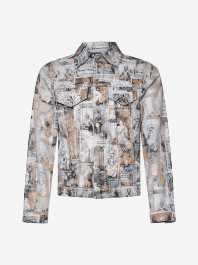 Aries Santino Trucker Jacket In Multicolor