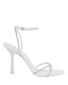 Alexander Wang Dahlia Crystal-embellished High-heel Sandals In White