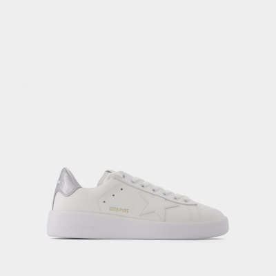 Golden Goose Pure Star Sneakers In Bianco