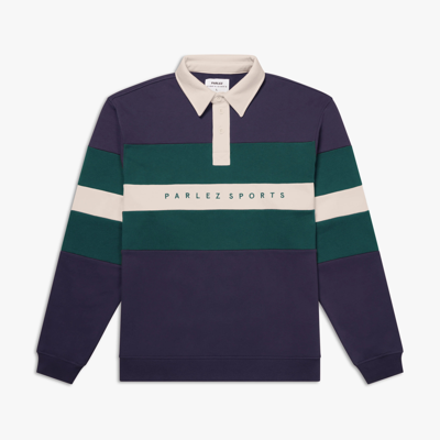 Parlez Belton Rugby Polo Shirt - Navy In Blue