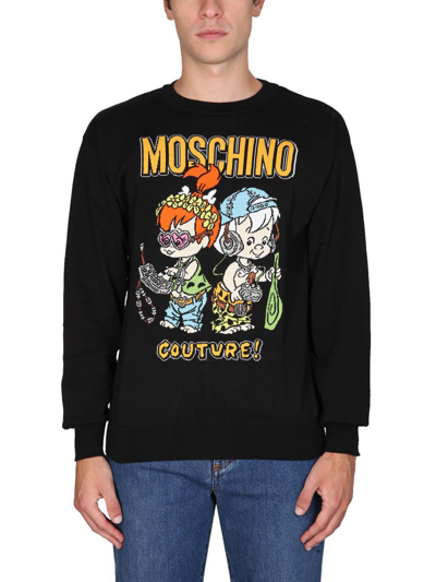 Moschino Men's  Black Other Materials Sweatshirt