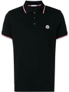 Moncler Black Maglia Polo