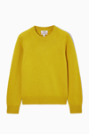 Cos Pure Cashmere Jumper In Yellow