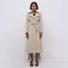 Jonathan Simkhai Angelica Vegan Leather Trench In Sand