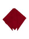 Emporio Armani Velvet Handkerchief Scarf In Red