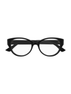 CARTIER CARTIER WOMEN'S BLACK METAL GLASSES,CT0315ONERO 53