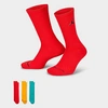 Nike Jordan Jumpman 3-pack Crew Socks In New Emerald/taxi/fire