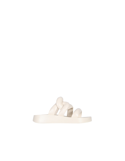 Ash Vresus Platform Sandal In Talc Color In White