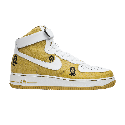 Pre-owned Nike Air Force 1 Lux Hi '07 'players' In Gold