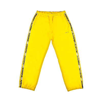 Pre-owned Supreme Reflective Zip Track Pant 'yellow'