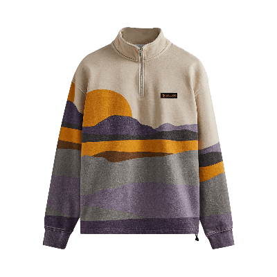 Pre-owned Kith For Columbia Quarter Zip 'cyber Purple' In Multi-color