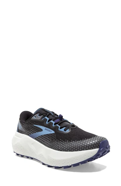 Brooks Caldera 6 Trail Running Shoe In Black/blissful Blue