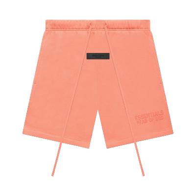 Pre-owned Essentials Fear Of God  Shorts 'coral' In Orange