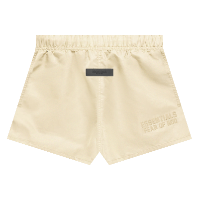 Pre-owned Essentials Fear Of God  Running Shorts 'eggshell' In White