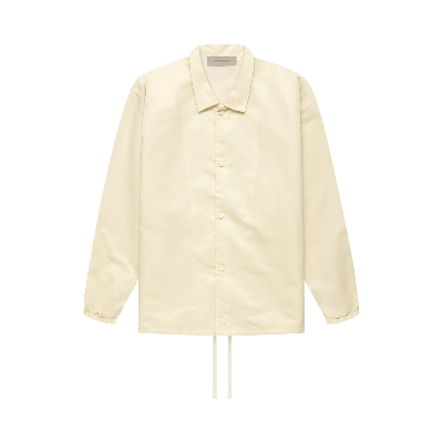 Pre-owned Essentials Fear Of God  Coaches Jacket 'eggshell' In White