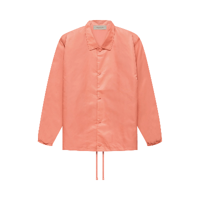 Pre-owned Essentials Fear Of God  Coaches Jacket 'coral' In Orange