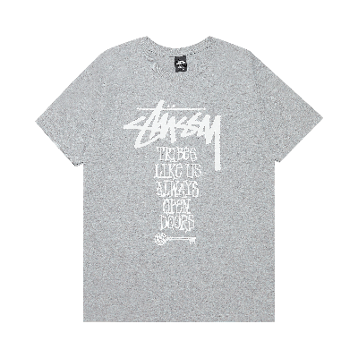Pre-owned Stussy Tribes Like Us Tee 'grey Heather'