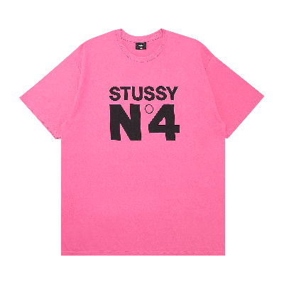 Pre-owned Stussy No. 4 Tee 'pink'