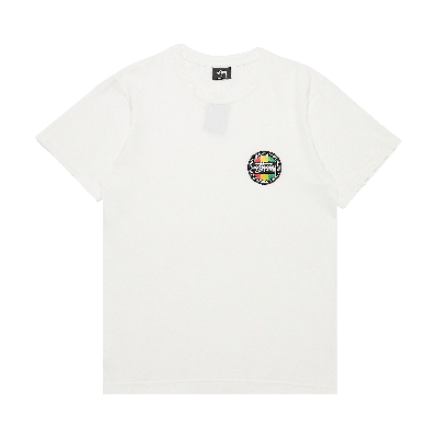 Pre-owned Stussy Reggae Dot Pigment Dyed Tee 'natural' In Cream