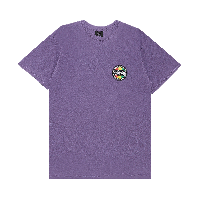 Pre-owned Stussy Reggae Dot Pigment Dyed Tee 'purple'