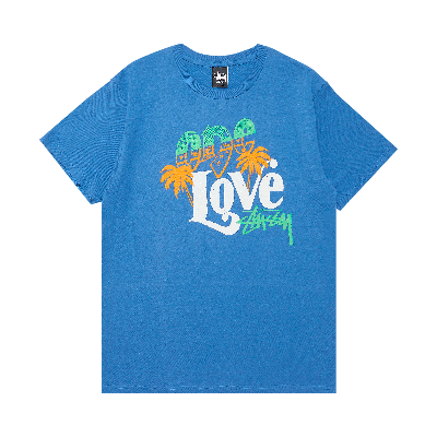 Pre-owned Stussy One Love Stock Tee 'royal Blue'