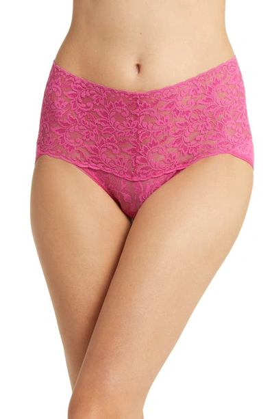 Hanky Panky Signature Lace Retro V-kini In Dragonfruit