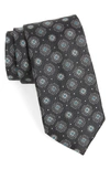 Nordstrom Kove Medallion Silk Tie In Black