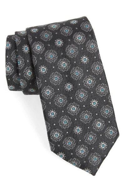 Nordstrom Kove Medallion Silk Tie In Black