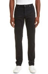 Zegna City Fit Stretch Cotton Pants In Black